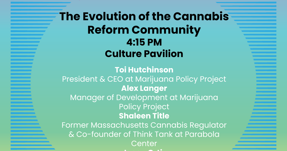 Join MPP at the National Cannabis Festival next Saturday, 4/23!