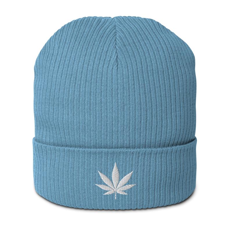 Organic ribbed beanie