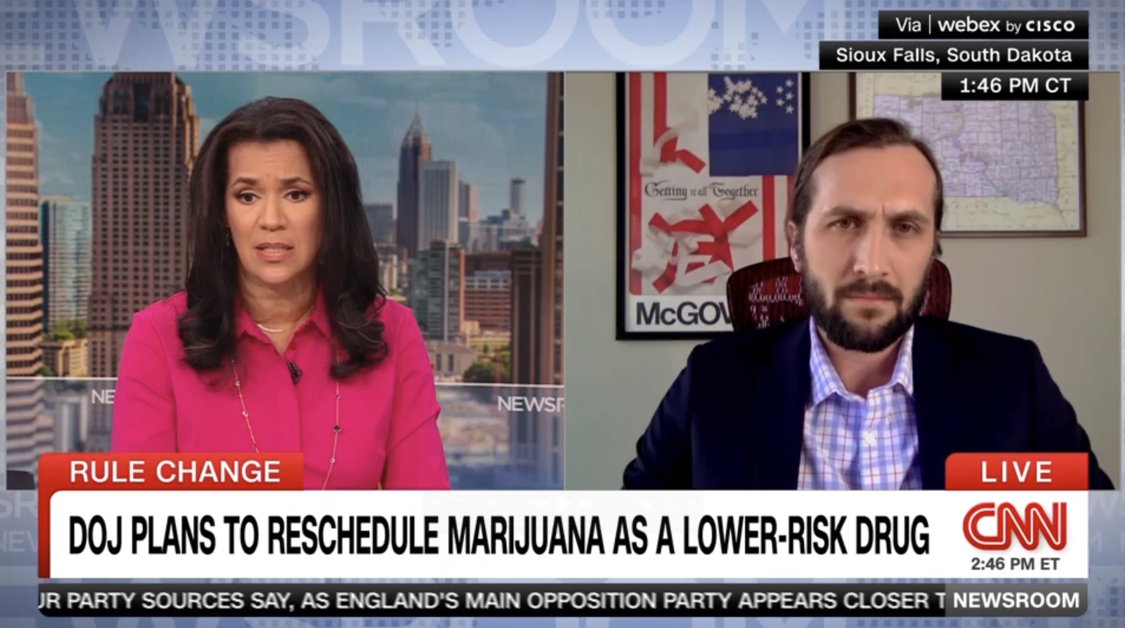 Schweich interview with CNN in 2024