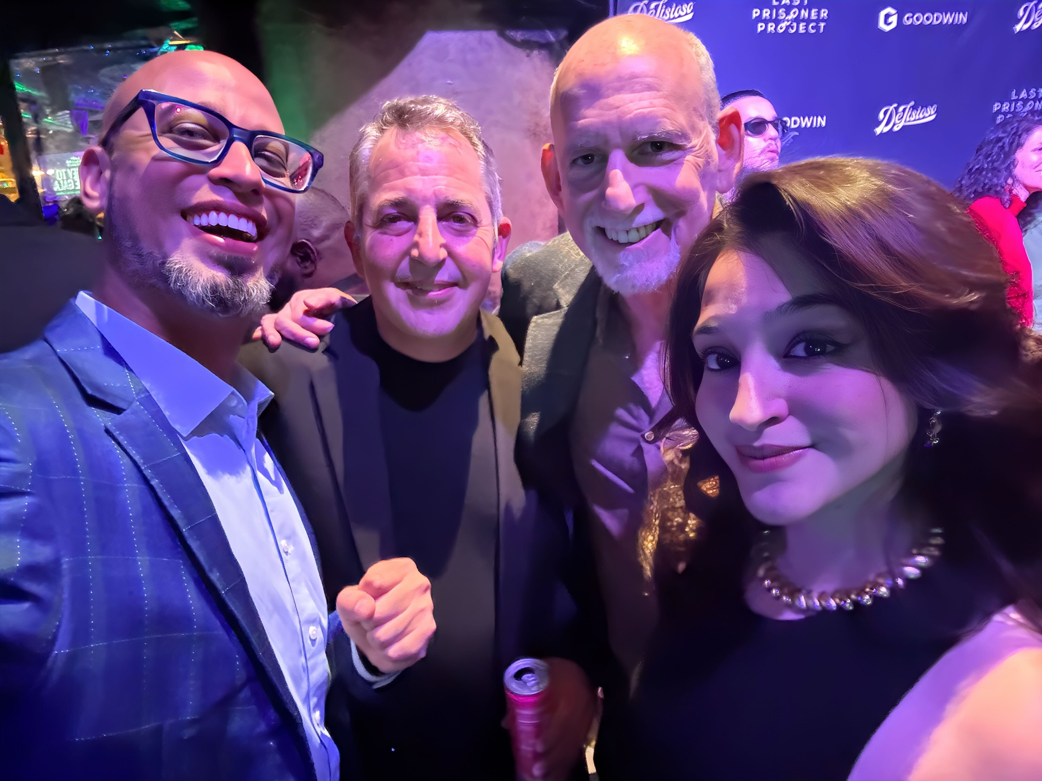 Pictured: Jason Ortiz (Director of Strategic Initiatives, Last Prisoner Project), Adam J. Smith (Exec. Director, MPP), Ethan Nadelmann (Drug Policy Reform Legend), and Jessica Gonzalez (Superstar International Cannabis Attorney).